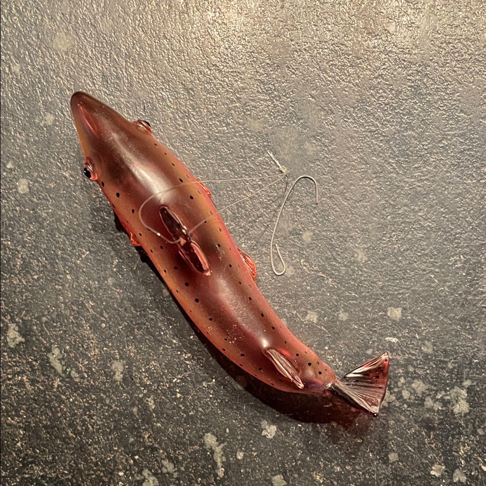 Gorgeous Blown Glass Trout Ornament (NWOT) - Picture 8 of 8
